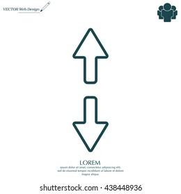 Arrow line icon