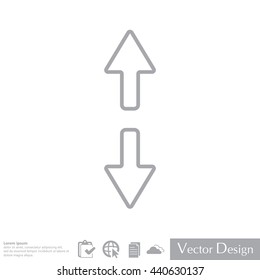 Arrow line icon