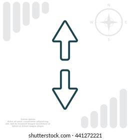 Arrow line icon