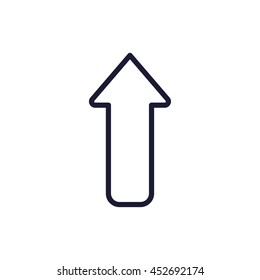 arrow line icon
