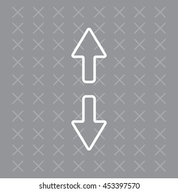 Arrow line icon
