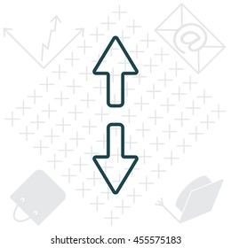 Arrow line icon
