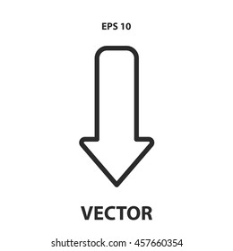 arrow line icon