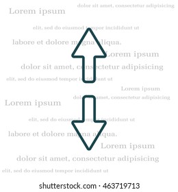 Arrow line icon