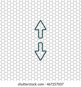 Arrow line icon