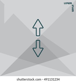 Arrow line icon