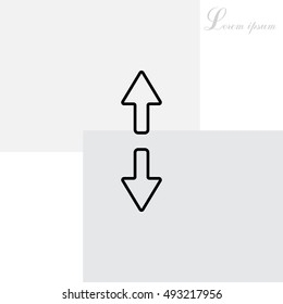Arrow line icon