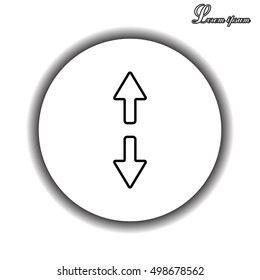 Arrow line icon