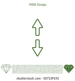 Arrow line icon