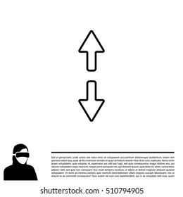 Arrow line icon