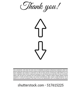 Arrow line icon