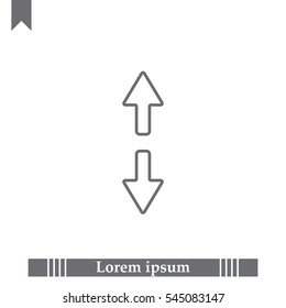 Arrow line icon