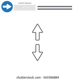 Arrow line icon