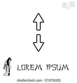 Arrow line icon