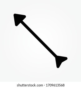 arrow line icon design vector illustration