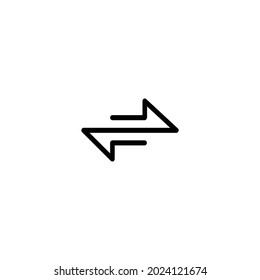 Arrow line icon isolated on white background , Money exchange concept. Vector illustration