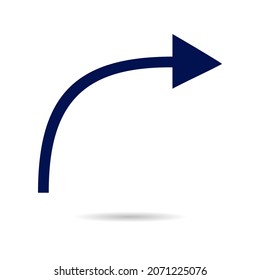 Arrow line icon to the right. arrow vector eps10