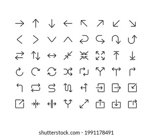 Arrow Line Icon Set - Icon