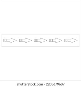 Arrow, line icon vector design template and illustration with editable stroke