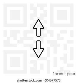 Arrow line icon. vector illustration