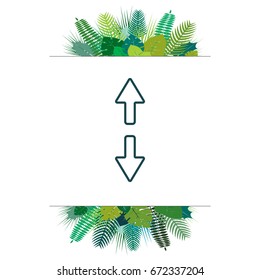 Arrow line icon. vector illustration