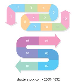 arrow line info graphic