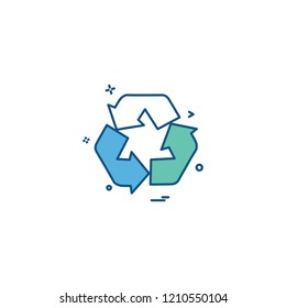arrow line loop rotate icon
