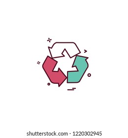 arrow line loop rotate icon