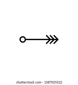Arrow line outline arrows web icon . vector icon