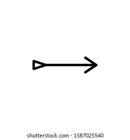 Arrow line outline arrows web icon . vector icon