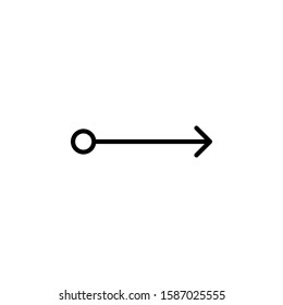 Arrow line outline arrows web icon . vector icon