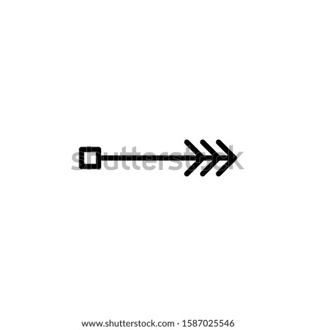 Arrow line outline arrows web icon . vector icon