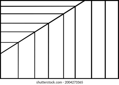 Arrow line pattern on the white background