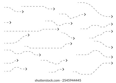 arrow line symbol element icon sketch hand doodle design vector. arrows set shape sign drawn curve pen pencil black pointer. arrow cute mark brush graphic illustration scribble down direction.