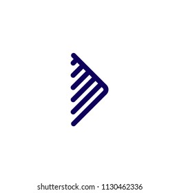 arrow line vector icon