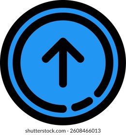 Up arrow Line vector Icon Design