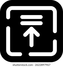 Up arrow Line vector Icon Design
