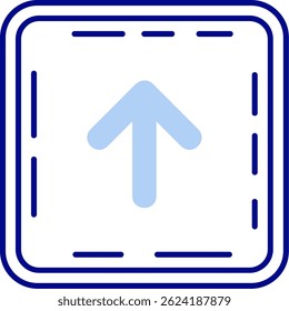 Up arrow Line vector Icon Design