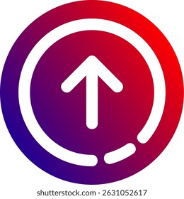 Up arrow Line vector Icon Design