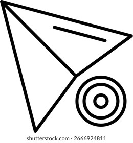 Design de ícone de vetor de linha de seta