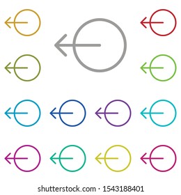 arrow, log out icon. Simple thin line, outline vector element of Arrow icons set for UI and UX, website or mobile application on white background