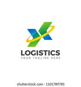 Arrow Logistic Company Logo Vector