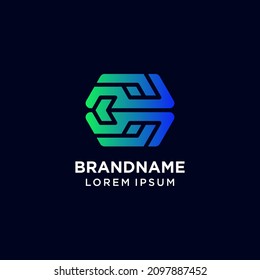Arrow logo. Abstract business logo icon design template with arrow. Simple modern vector logo. Design inspiration