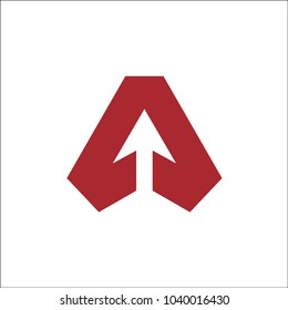 A arrow logo abstract template