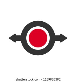 Arrow logo.  Archer icon. Up symbol. Vector eps 08.