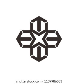 Arrow logo.  Archer icon. Up symbol. Vector eps 08.