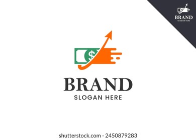 Arrow logo. Business, accounting, finance and bookkeeping logo identity template. Perfect logo for business related to finance, accounting and bookkeeping symbol business. Vector eps 10.