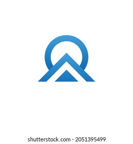 Arrow up logo and circle element