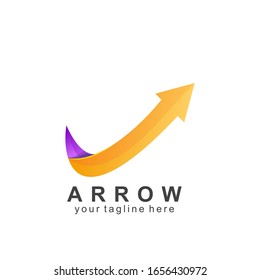 arrow logo colorful design with creative design. Icon arrow vector illustration