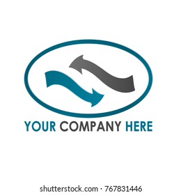 arrow logo concept illustration vector template